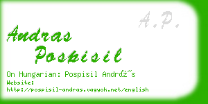 andras pospisil business card